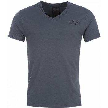 Firetrap Striding V Neck T Shirt Mens Navy