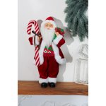 Dekorace MagicHome Santa, s dárkem, červený, 45 cm – Hledejceny.cz