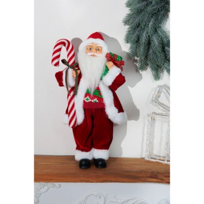 Dekorace MagicHome Santa, s dárkem, červený, 45 cm – Hledejceny.cz