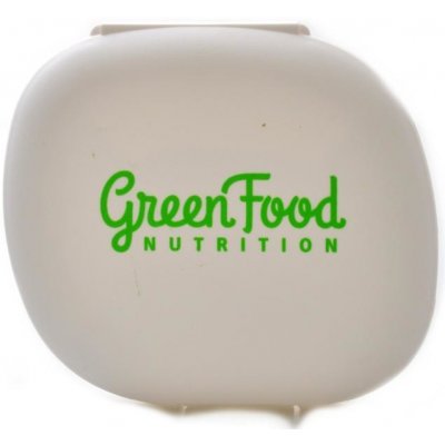 GreenFood nutrition Krabička na tablety pillbox - bílá - white