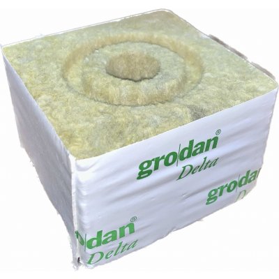 Grodan Delta 10 x 10 x 6 ,5 cm malá díra 27x40 mm – Hledejceny.cz