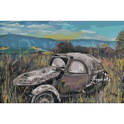 MALUJEŠ Malování podle čísel KOLJA VELOREX V KŘOVÍ 40 x 60 cm bez rámu a bez vypnutí plátna – Sleviste.cz