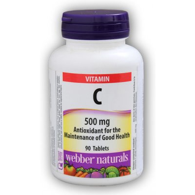 Webber Naturals Vitamín C 500 mg 90 tablet – Zboží Mobilmania
