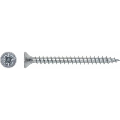 Uni vrut se zápustnou hlavou TX10 plný závit bíle pozink. 3x25 mm, 50 ks – Hledejceny.cz