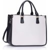 Kabelka Kabelka 3 Top Zip Tote Handbag black white