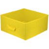 DOMINO Úložný box textilní LAVITA žlutý 31x31x15