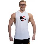 tílko s kapucí Superhuman Iron in heart bílá – Zboží Dáma