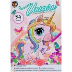 GRAFIX Třpytivé omalovánky samolepky Jednorožec A4 24 listů – Zboží Dáma