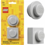 LEGO magnetky set 2 ks šedé – Zbozi.Blesk.cz