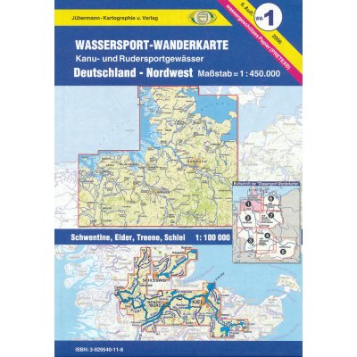 Vodácká mapa Deutschland Nordwest 1:450 t. – Zboží Mobilmania