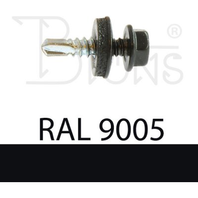 KLIMAS Samovrtný šroub TEX 4,8 x 19 černý RAL 9005 – Sleviste.cz