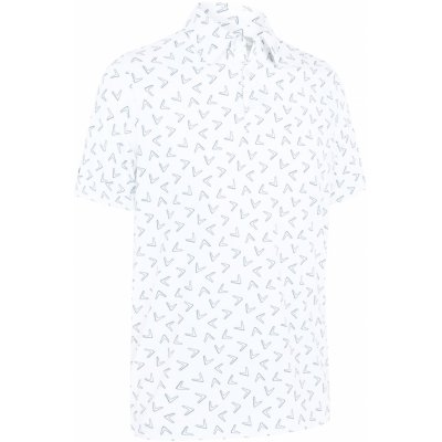 Callaway All-Over Large Chev Printed pánské golfové triko bílé – Hledejceny.cz