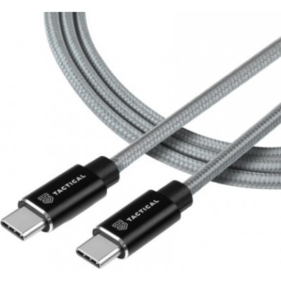 Tactical Fast Rope Aramid USB-C/USB-C 100W 20V/5A 0.3m Grey 57983104168 – Zboží Mobilmania