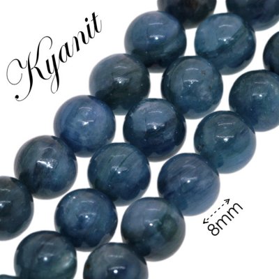 KYANIT, přírodní, kulička, 8mm – Zboží Mobilmania