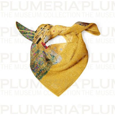 Plumeria hedvábný šátek The Kiss Gustav Klimt – Zbozi.Blesk.cz