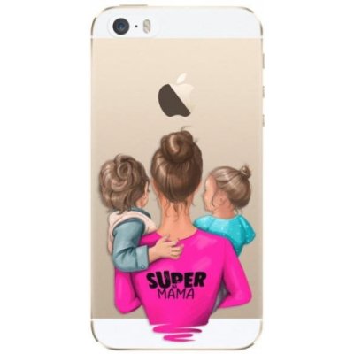 Pouzdro iSaprio - Super Mama - Boy and Girl - iPhone 5/5S/SE