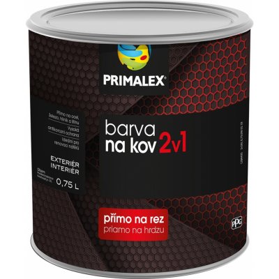 Primalex 2v1 na kov červenohnědá 0,75L – Zbozi.Blesk.cz