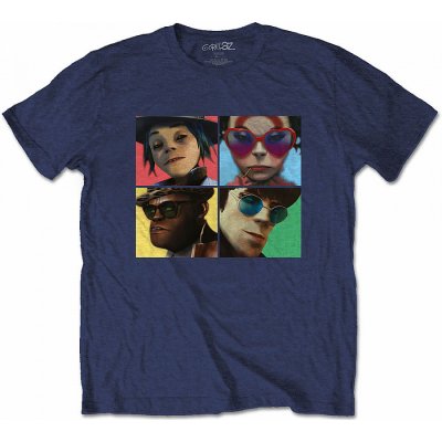 Gorillaz tričko Humanz Navy Blue