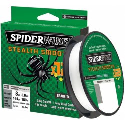 SPIDERWIRE šňůra STEALTH SMOOTH12 PRŮHLEDNÁ 150m 0,19mm