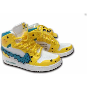 AJ1 Custom Mini Finger Shoes Boxed Pikachu Yellow