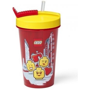 LEGO® ICONIC CLASSIC Pohár s brčkem 500 ml