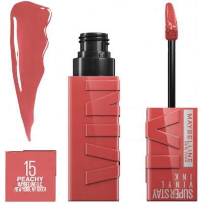 Maybelline Tekutá rtěnka Superstay Vinyl Ink 15 Peachy 4,2 ml – Zboží Dáma