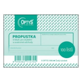 Optys 1147 Propustka A7