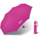 Scout Basic dívčí skládací deštník s reflexním proužkem růžový