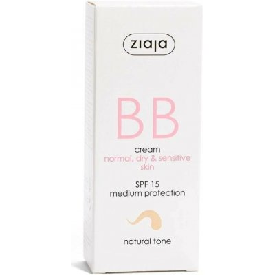 Ziaja BB krém pro normální, suchou, citlivou pleť tón přirozený SPF15 50 ml – Sleviste.cz