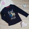 Dětské tričko Wolf dívčí triko s dlouhým rukávem kůň tmavě modrá