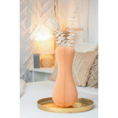 Fiedler Design VÁZA ZUCCA - Jednobarevná, meruňková, velikost L – Hledejceny.cz