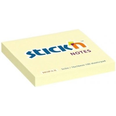 HOPAX Bloček samolepicí Stick´n 76x76 mm, žlutý – Hledejceny.cz