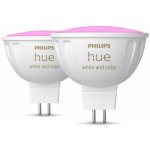 Philips Chytrá žárovka Hue 6,3 W, MR16, GU5,3, White and Color Ambiance, 2 ks – Zboží Živě