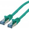 síťový kabel Roline 21.15.2838 RJ45, CAT 6A S/FTP, 15m, zelený