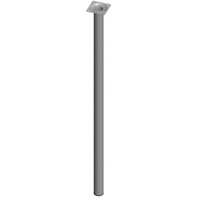 Element System Nábytková noha kulatá O 30x700 mm bílý hliník – Sleviste.cz