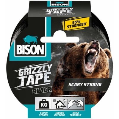 Bison Grizzly Tape Páska lepící 10 m černá – Hledejceny.cz