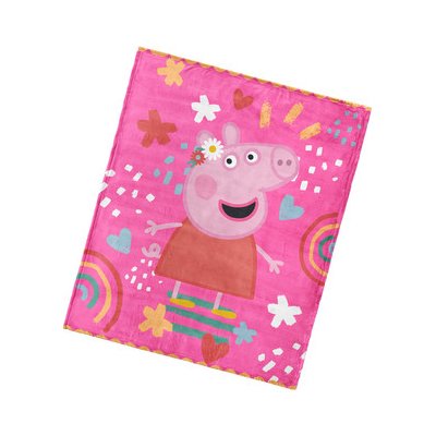 Carbotex Dětská deka Prasátko Pepina Růžový Svět – Zboží Mobilmania