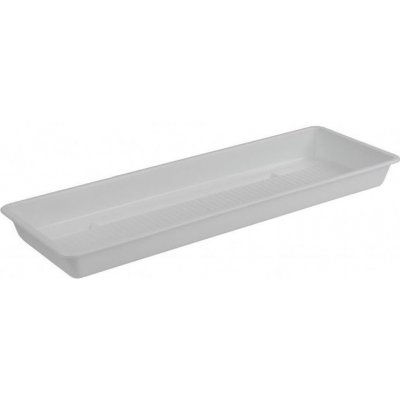 PLASTKON podmiska pod truhlík Extra Flor Bílá 58,3 x 16,5 x 4 cm – Zbozi.Blesk.cz