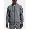 Pánská mikina UNDER ARMOUR UA ESSENTIAL FLEECE FZ HOOD 1373881-012 Šedá