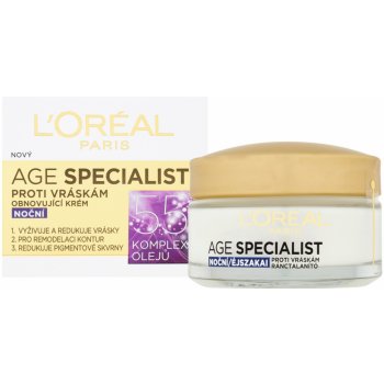 L'Oréal Age Specialist noční krém proti vráskám 55+ 50 ml