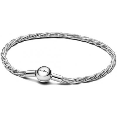 PANDORA Kroucený náramek Moments s kulatou sponou 16 cm PAN593757C00-16 5700303186047 – Hledejceny.cz