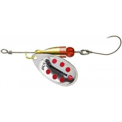 Cormoran Třpytka Bullet Single Hook Silver Red Strips vel.1 3 g – Hledejceny.cz