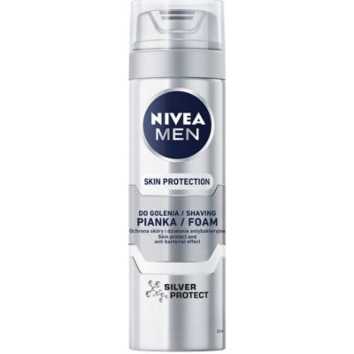 Nivea, Pena na holenie pre mužov Silver Protect 200 ml – Zboží Mobilmania