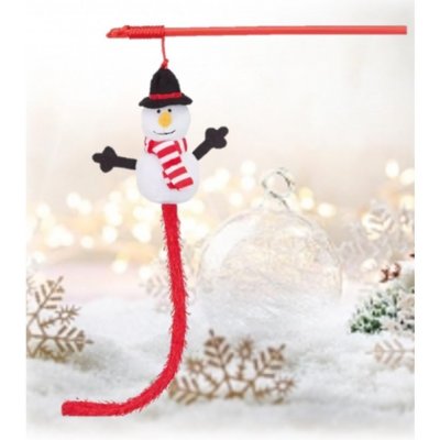 Trixie Vánoční sněhulák na udici 31 cm – Zboží Dáma