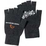 Savage Gear Rukavice Knitted Half Finger Glove Dark Grey Melange – Zboží Dáma