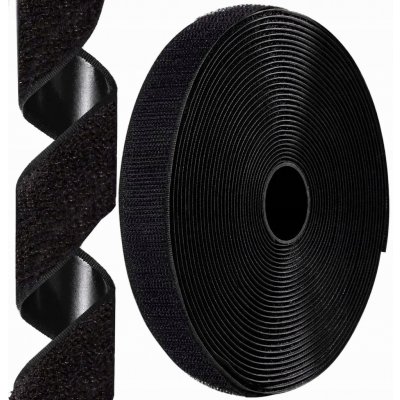 Suchý zip s lepidlem samolepicí 2 cm černý set 5 m háček a smyčka – Hledejceny.cz