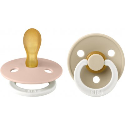 Bibs Colour symetrické dudlíky kaučuk 2 ks Dusty pink/coral – Zbozi.Blesk.cz