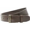 Pásek Lee Logo Buckle kožený opasek Hnědý LP655024