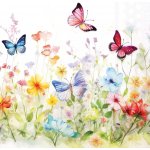 Ambiente Europe BV Ubrousek 33x33cm Motýlí louka – Sleviste.cz