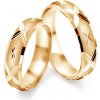 Prsteny Savicki Snubní prsteny žluté zlato půlkulaté SAVOBR20